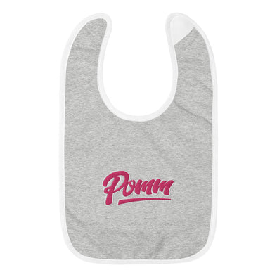 POMM Embroidered Baby Bib