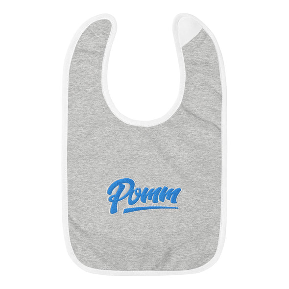 POMM Embroidered Baby Bib