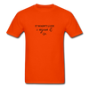 NO LUCK T-Shirt - orange